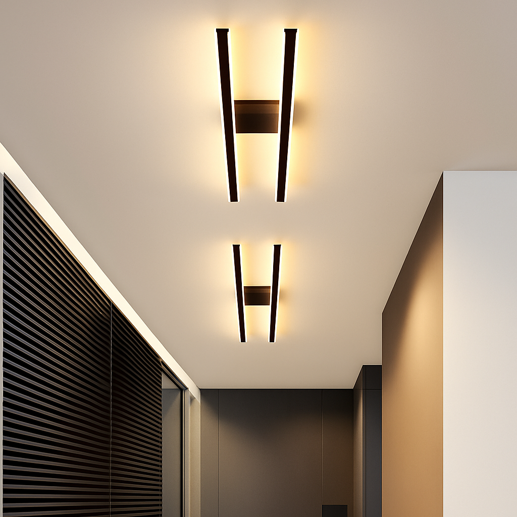 Virelow | Moderne slank industriel lineær stang loftlampe armatur