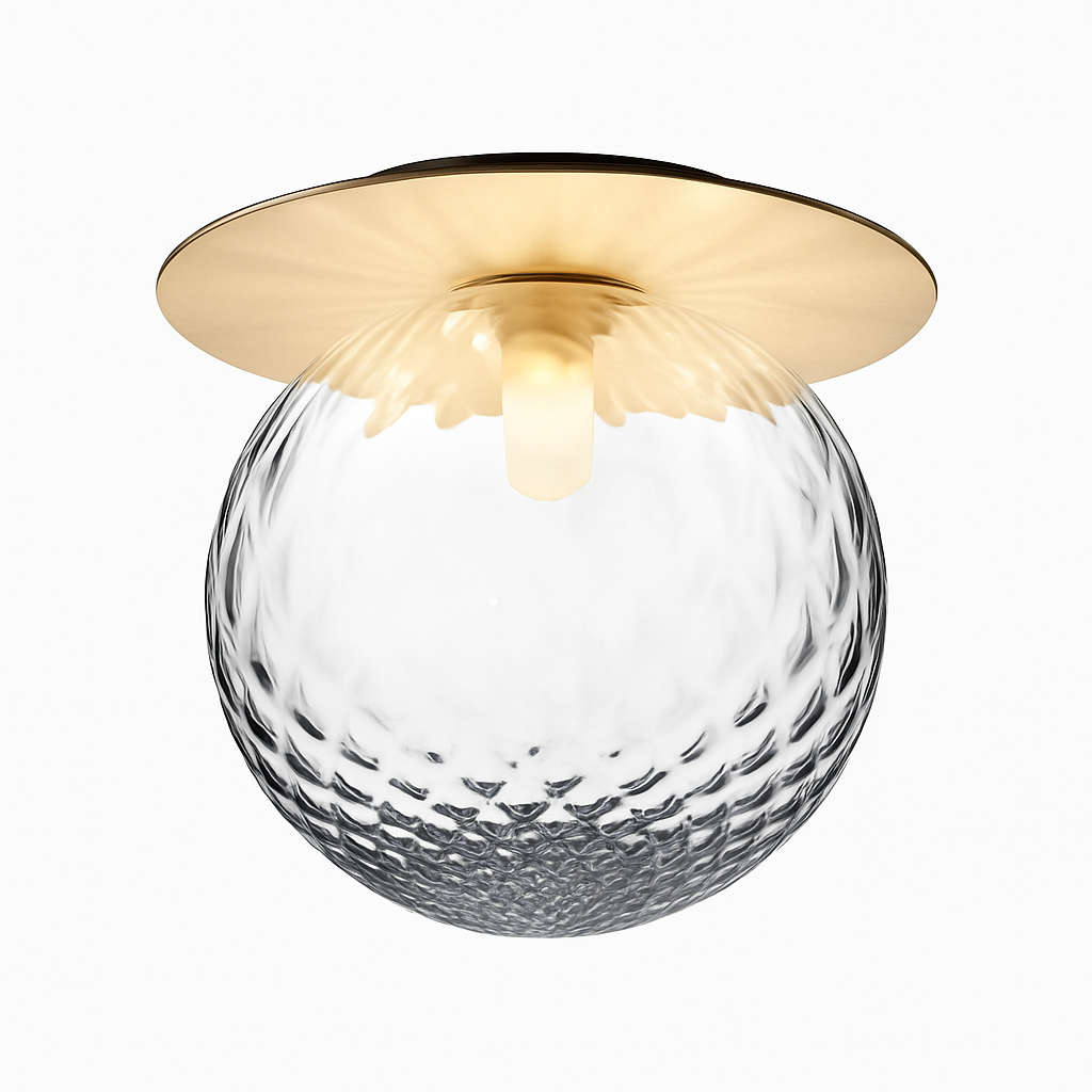 Velindra | Moderne rund glas kugle indbygningsloftlampe