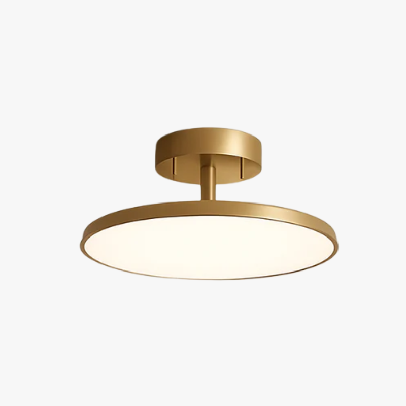 Verust | Minimalistisk roterbar cirkulær kobber moderne loftslampe