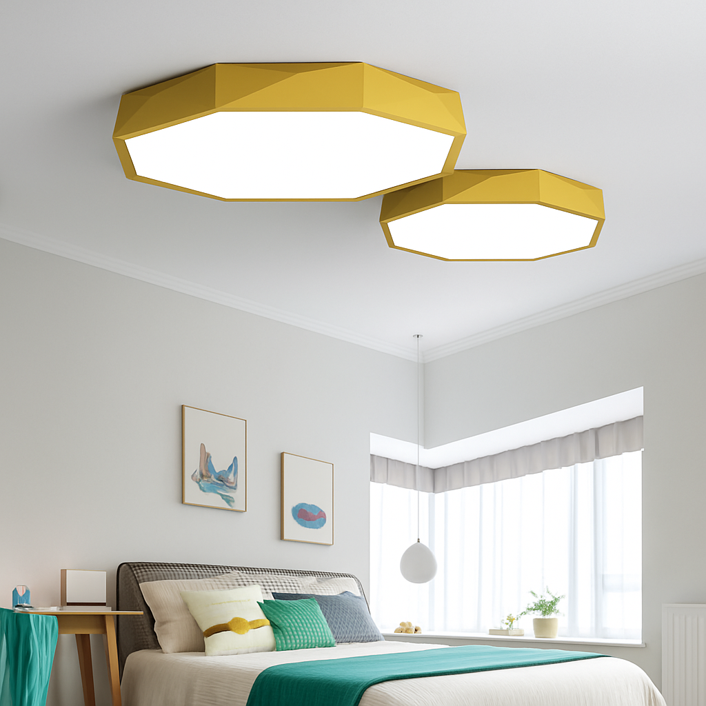 Zynthiar | Ultra slank geometrisk oktagon akryl loftslampe
