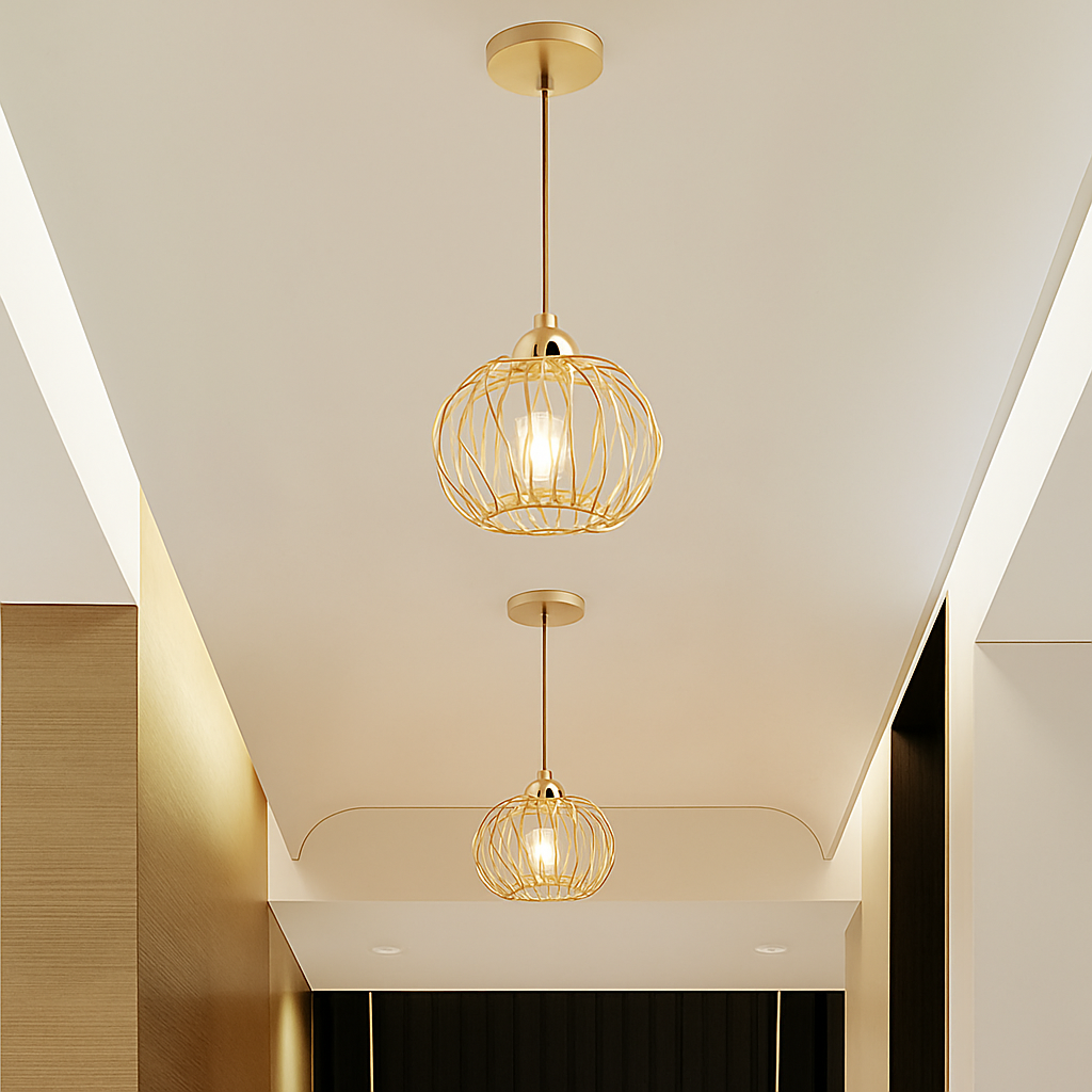 Skandori | Arkitektonisk buet bur silhuet loftslampe