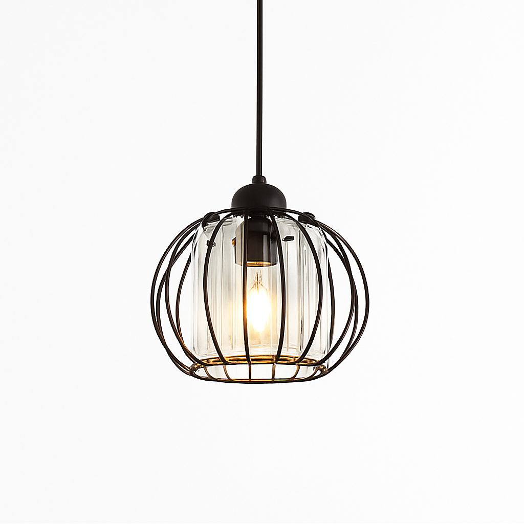 Skandori | Arkitektonisk buet bur silhuet loftslampe