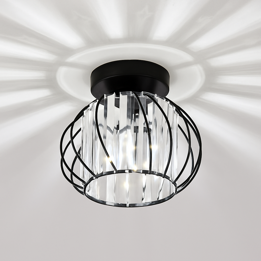 Skandori | Arkitektonisk buet bur silhuet loftslampe
