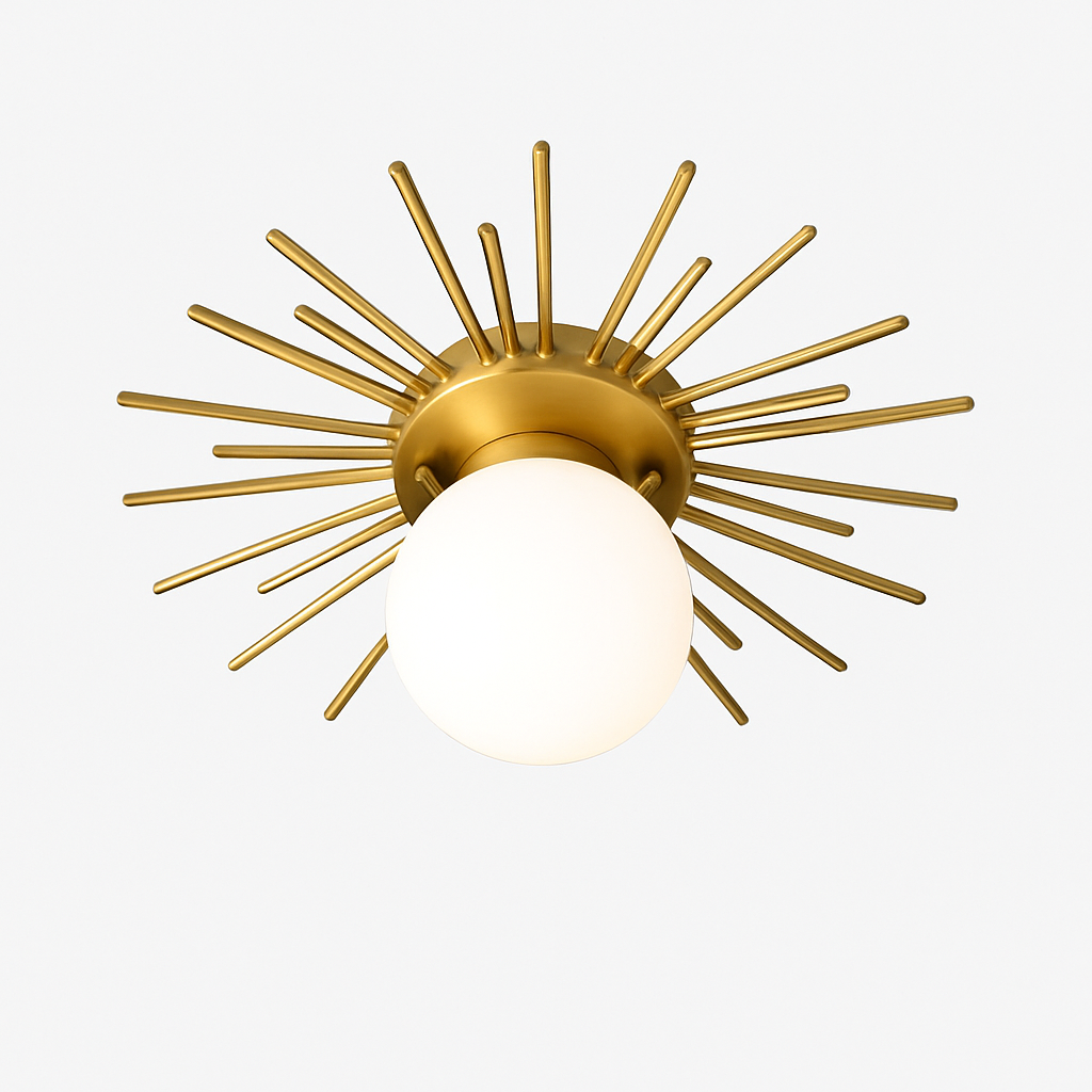 Kelvindre | Orbital frostet globus mid-century loftslampe