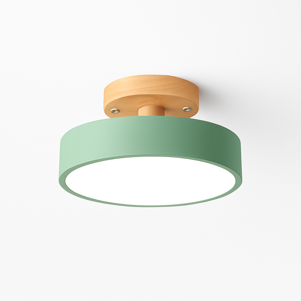 Kaelitho | Moderne geometrisk malet metal disk loftlampe