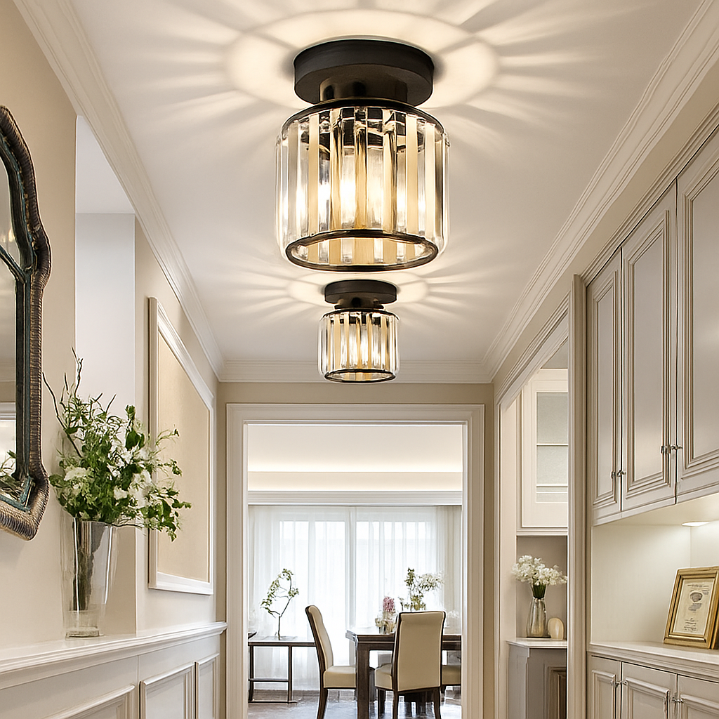 Velvique | Geometrisk krystalglas indbygningsloftlampe