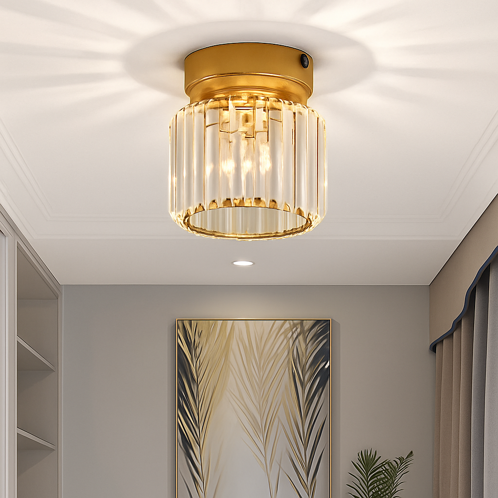Velvique | Geometrisk krystalglas indbygningsloftlampe