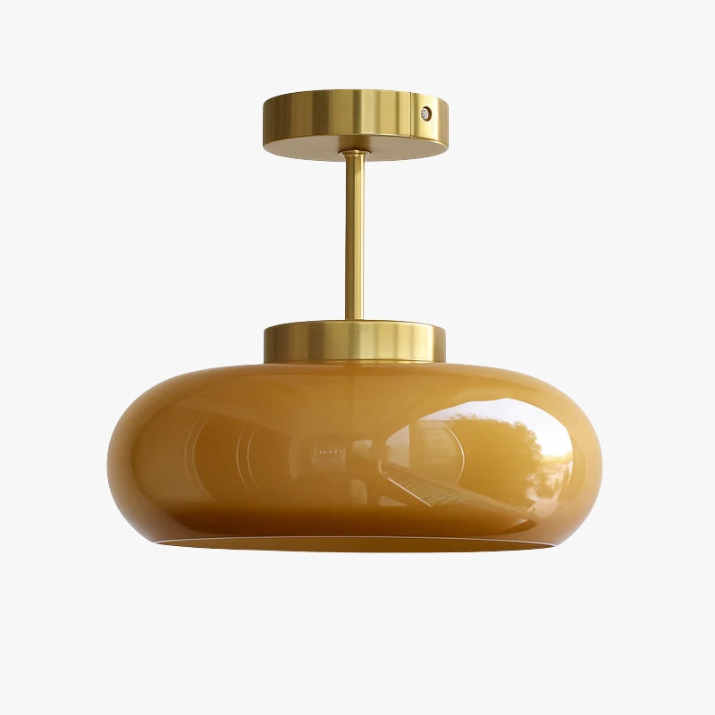 Velcair | Vintage geometrisk glas skærm indbygningsloftlampe