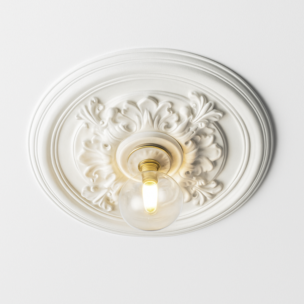 Rostevia | Fransk retro udskåret loftslampe