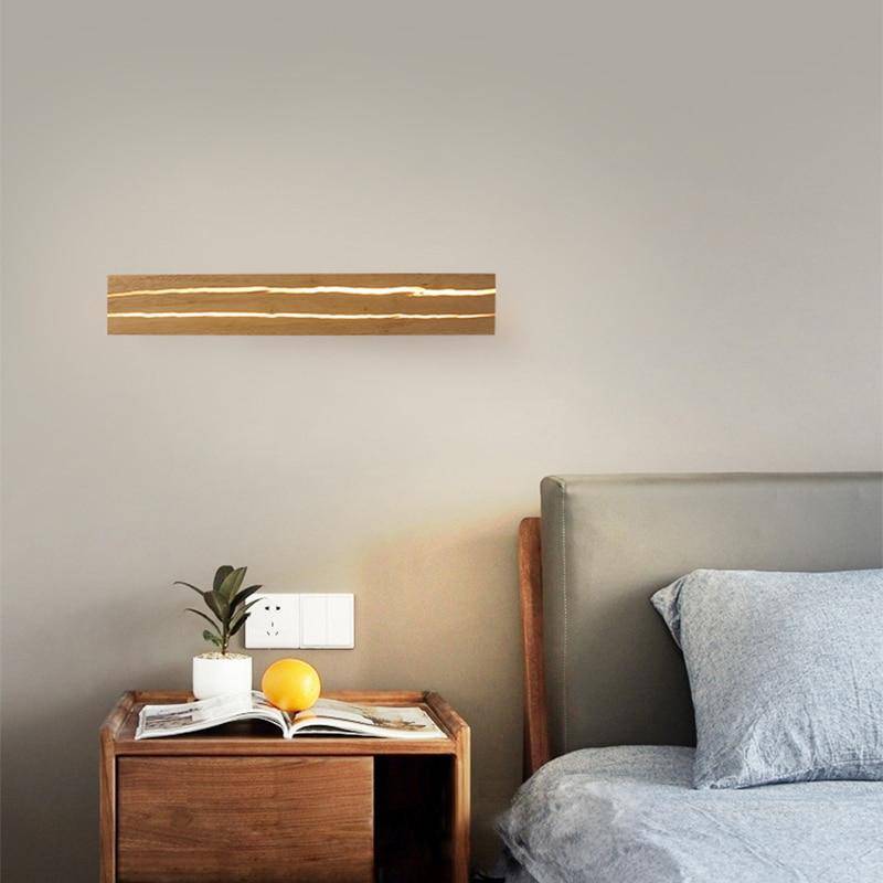 Kendrovia | Minimalistisk Rektangulær Trækommode Væglampe