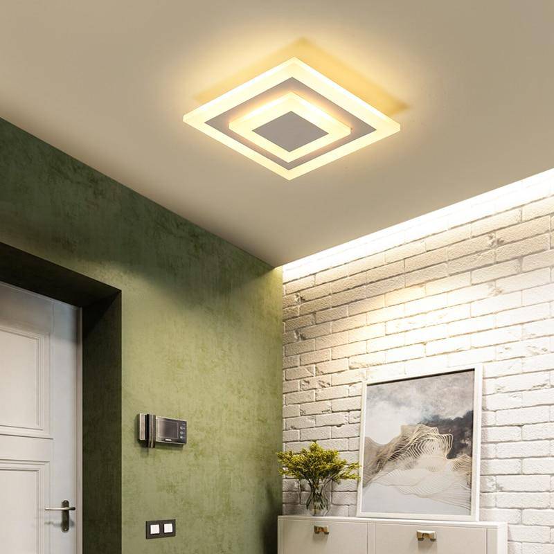 Veldoran | Slank firkantet minimalistisk indbygningsloftslampe