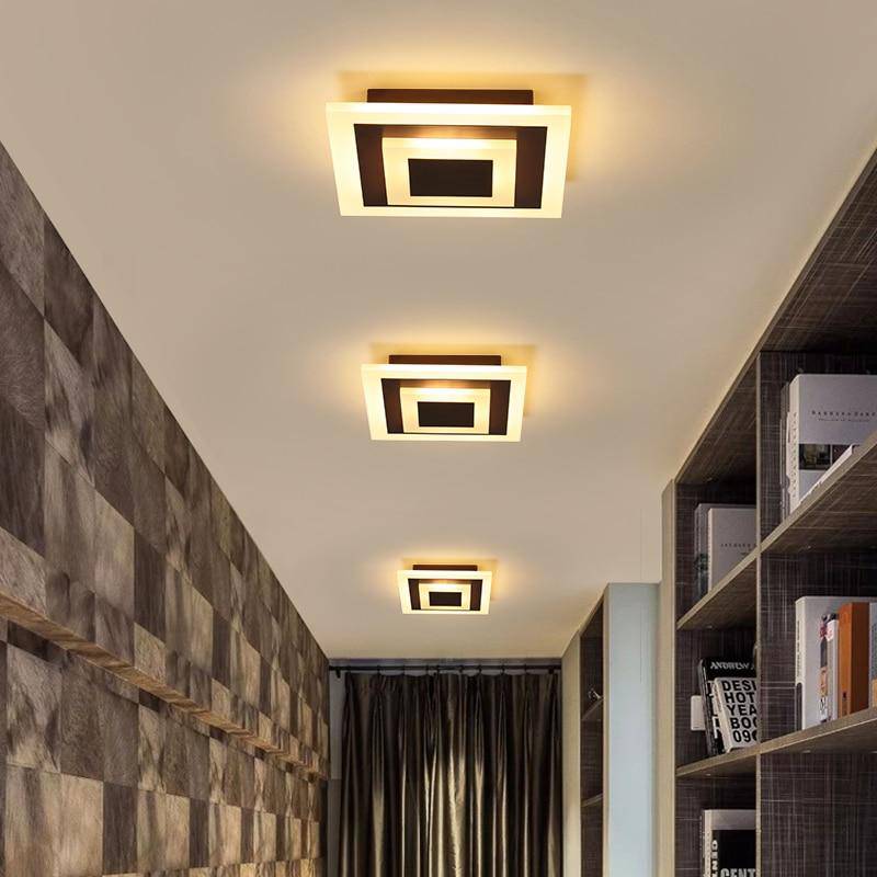 Veldoran | Slank firkantet minimalistisk indbygningsloftslampe