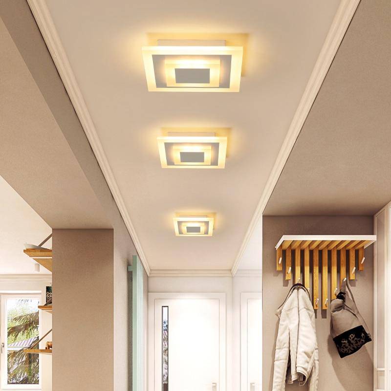 Veldoran | Slank firkantet minimalistisk indbygningsloftslampe