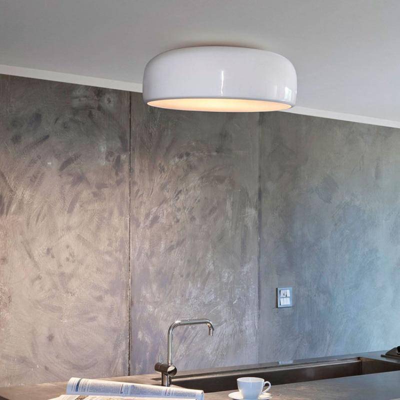 Bryntelo | Minimalistisk geometrisk glat kuppel loftslampe med indbygget montering