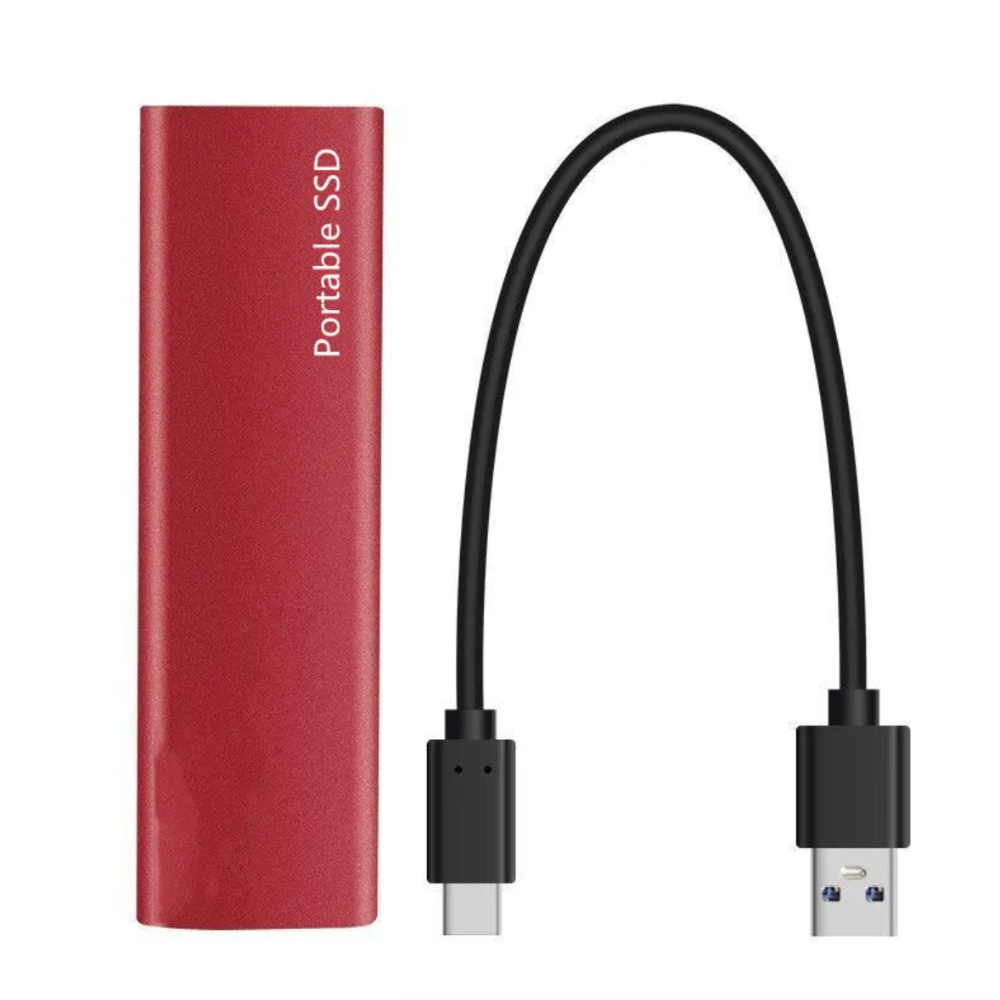 Slank letvægts plug and play bærbar ekstern SSD drev  