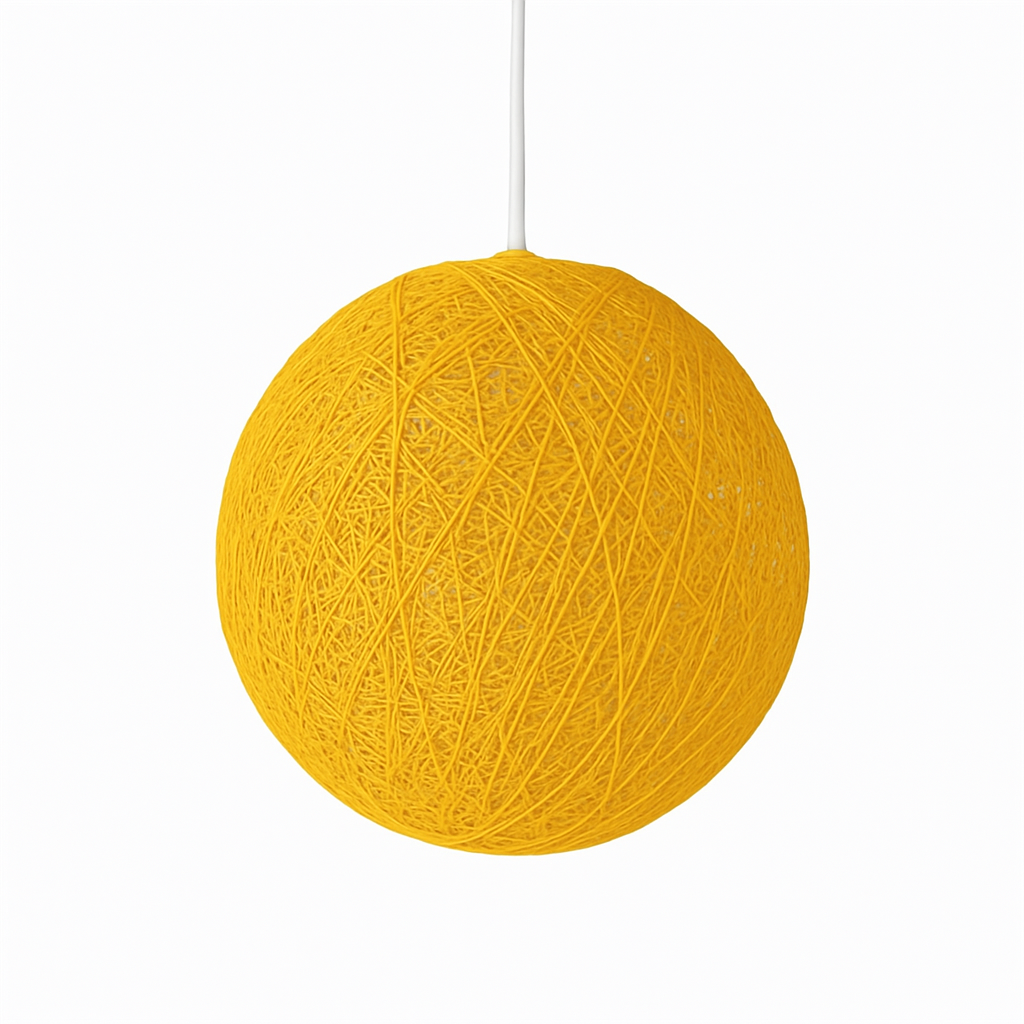 Verithon | Elegant kurvpapir indhyllet kugle pendellampe