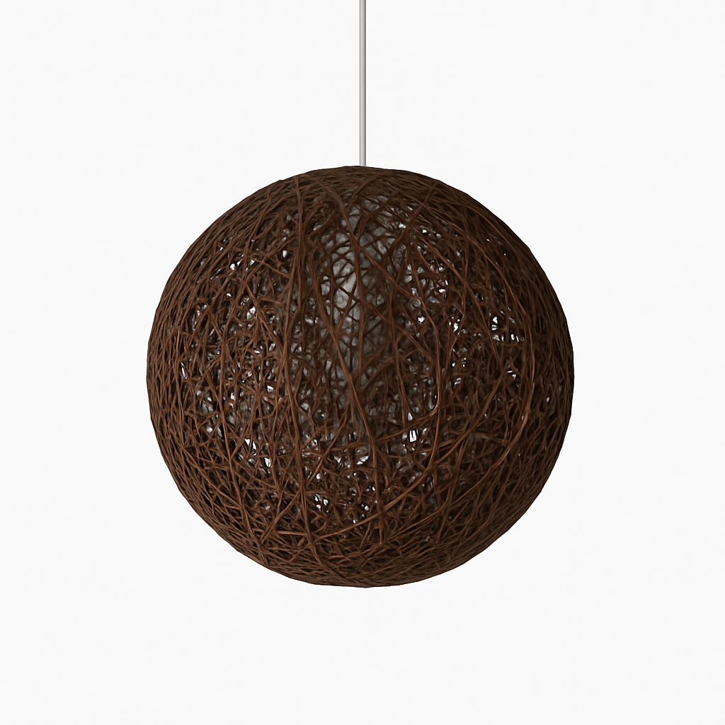Verithon | Elegant kurvpapir indhyllet kugle pendellampe