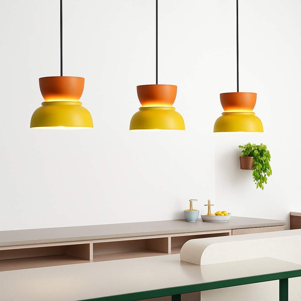 Velryth | Moderne nordisk geometrisk metalpendellampe