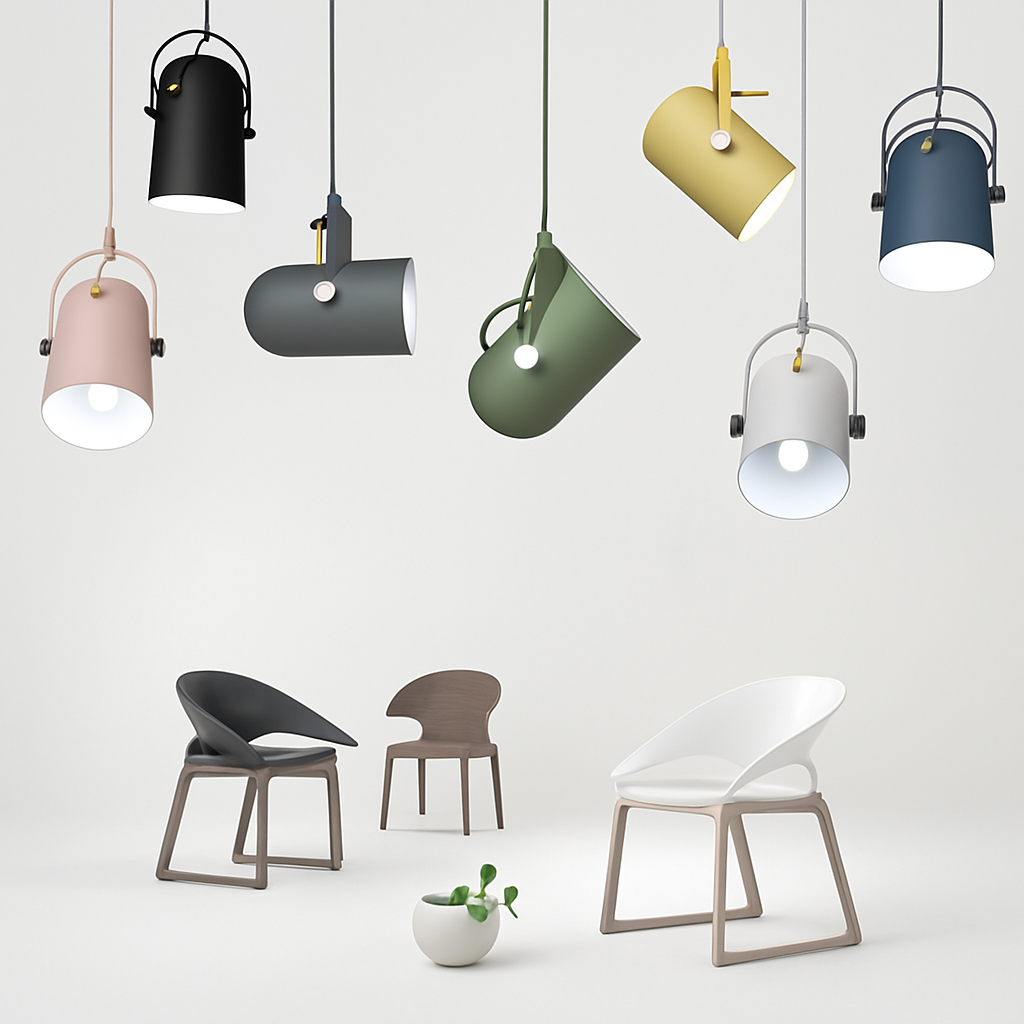 Velvion | Minimalistisk aluminium cylinder pendel loftlampe