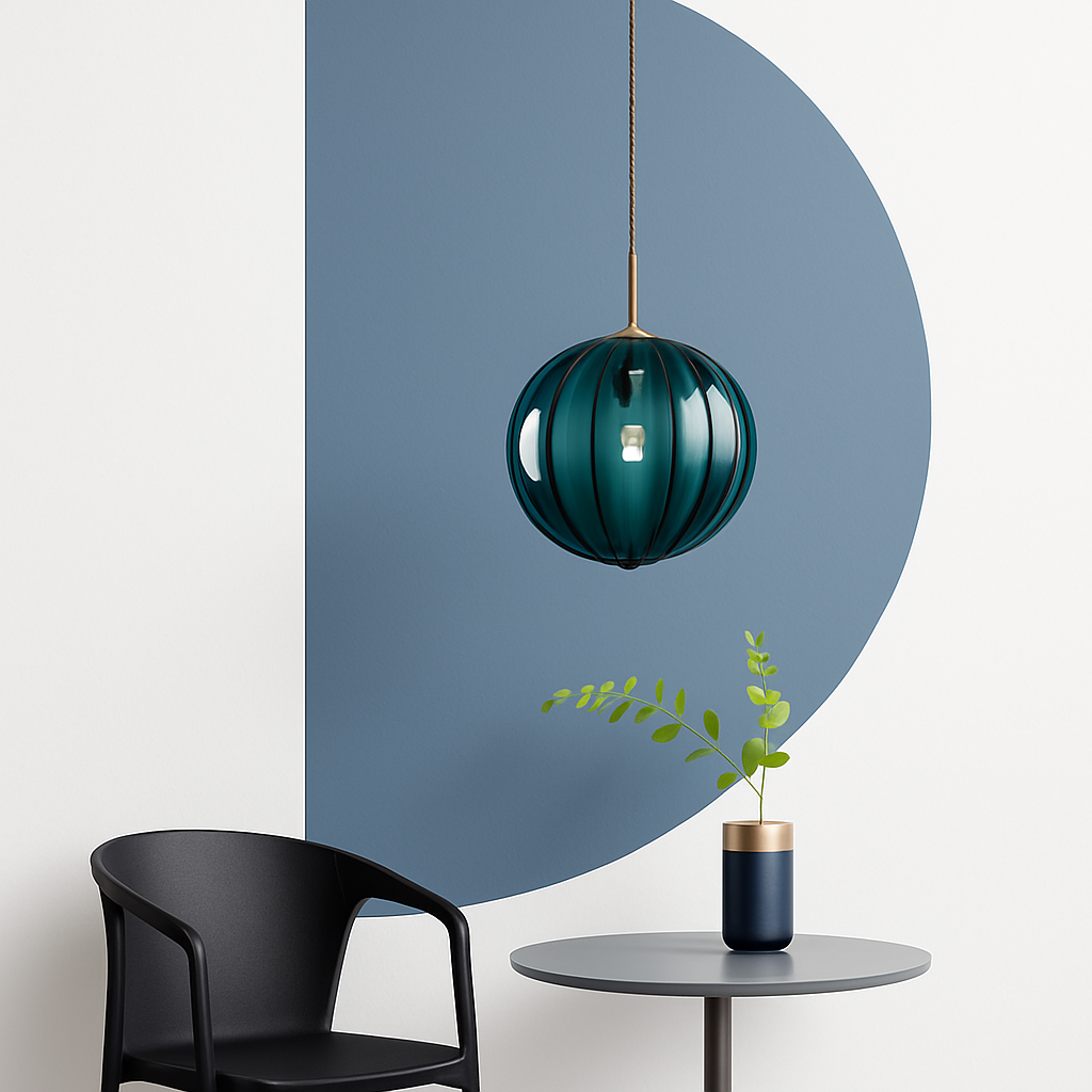 Valdory | Moderne tonet glas kuglependel