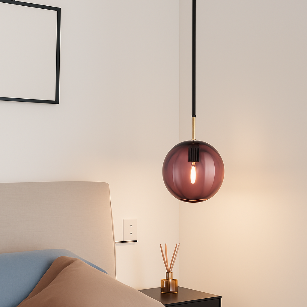 Valdory | Moderne tonet glas kuglependel