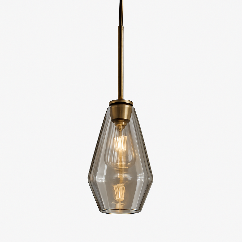 Luvestra | Geometrisk sfærisk profil nordisk moderne glas pendellampe
