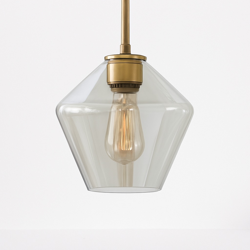 Luvestra | Geometrisk sfærisk profil nordisk moderne glas pendellampe