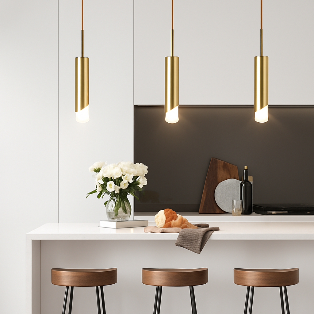 Remivor | Slank cylindrisk loft metal moderne pendellampe armatur