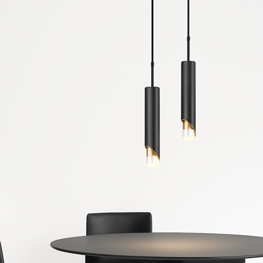 Remivor | Slank cylindrisk loft metal moderne pendellampe armatur