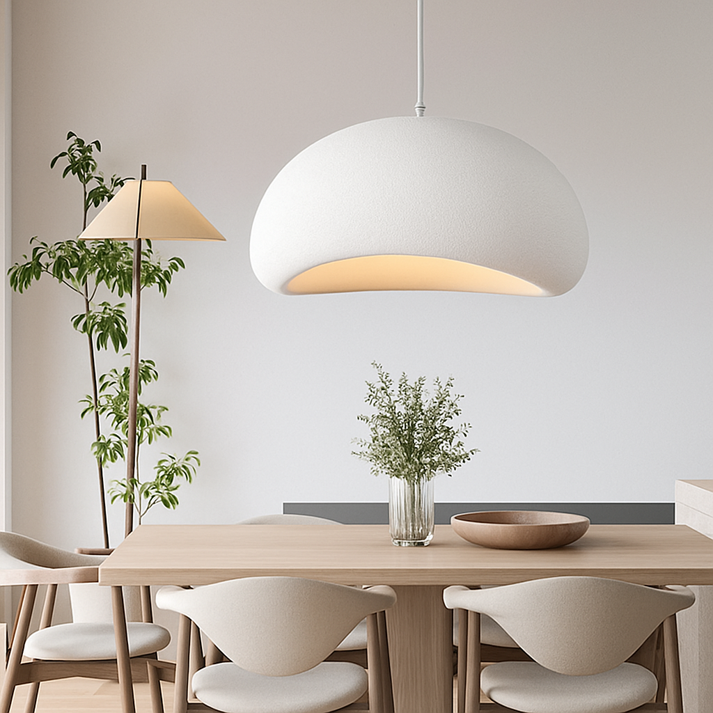 Vedrixle | Moderne skulpturel minimalistisk buet polymer pendellampe