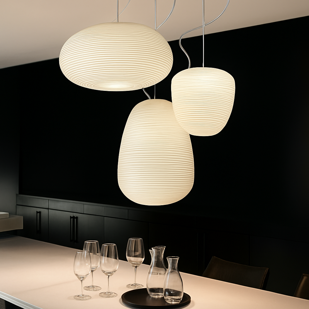 Valmorae | Kokon silhuet frostet glas pendellampe