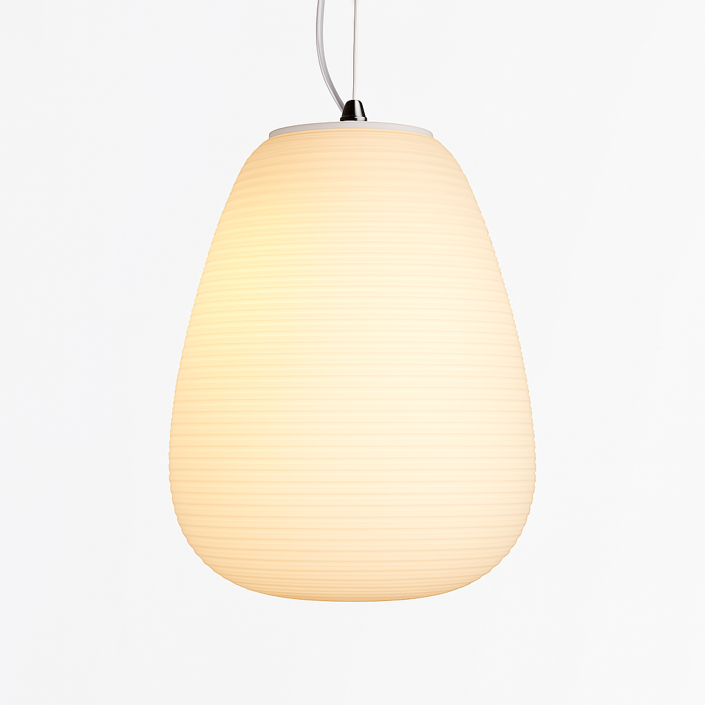 Valmorae | Kokon silhuet frostet glas pendellampe
