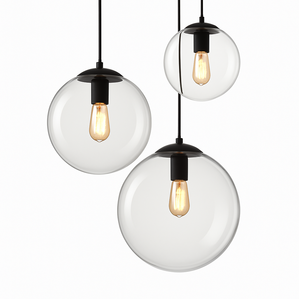 Veliyana | Minimalistisk kugle glas himmelsk pendellampe