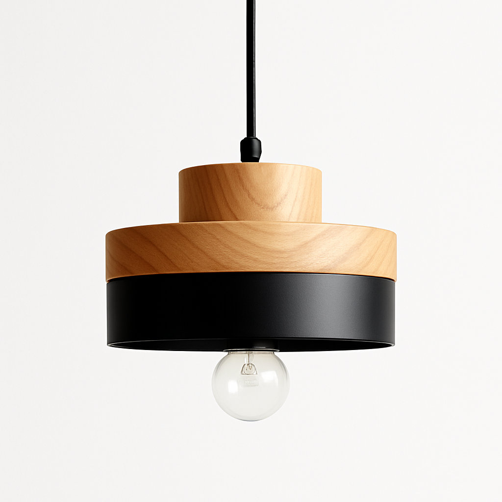 Valdorina | Nordisk minimalistisk geometrisk træpendellampe