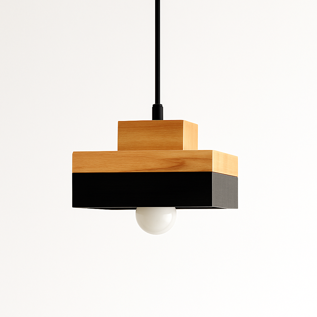 Valdorina | Nordisk minimalistisk geometrisk træpendellampe