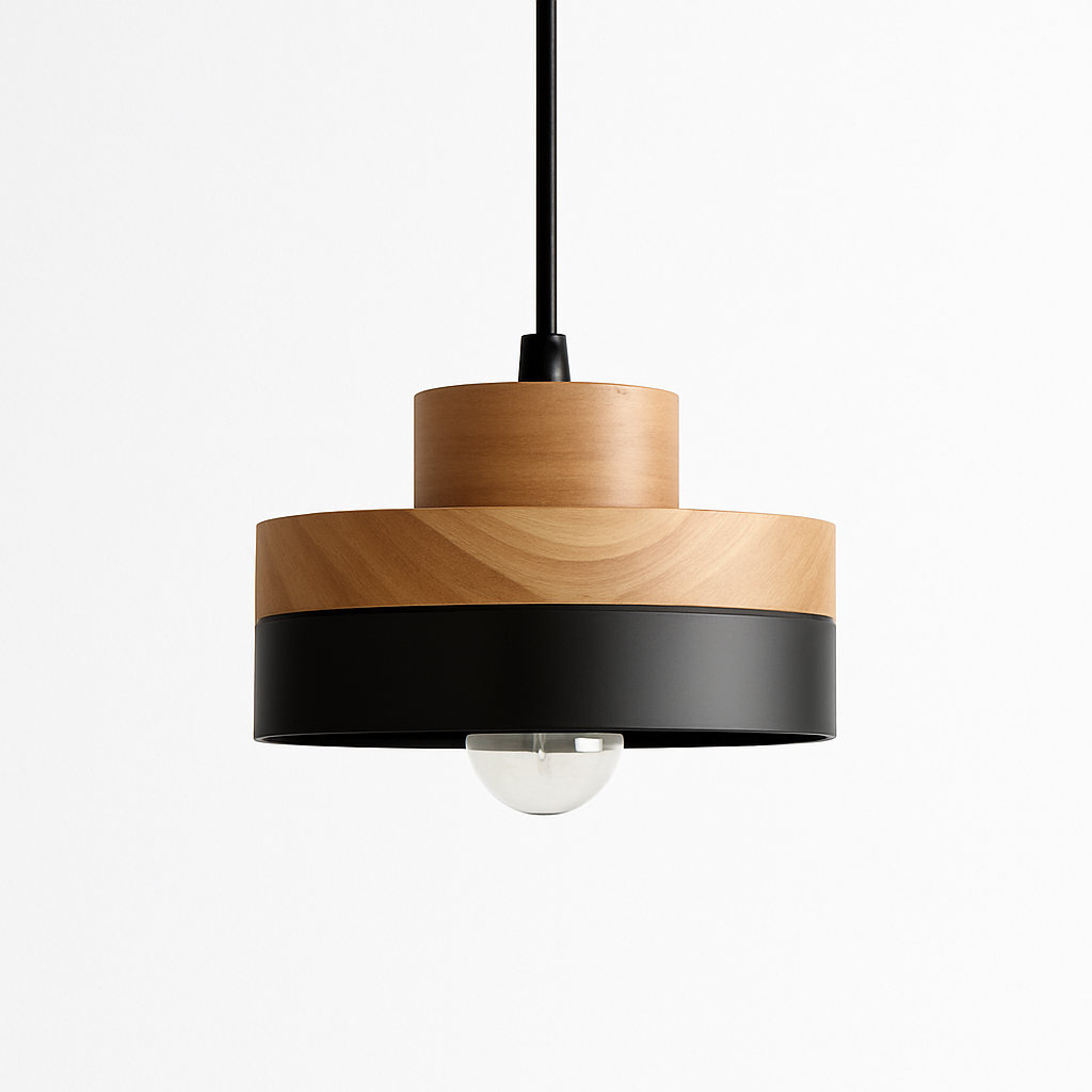 Valdorina | Nordisk minimalistisk geometrisk træpendellampe