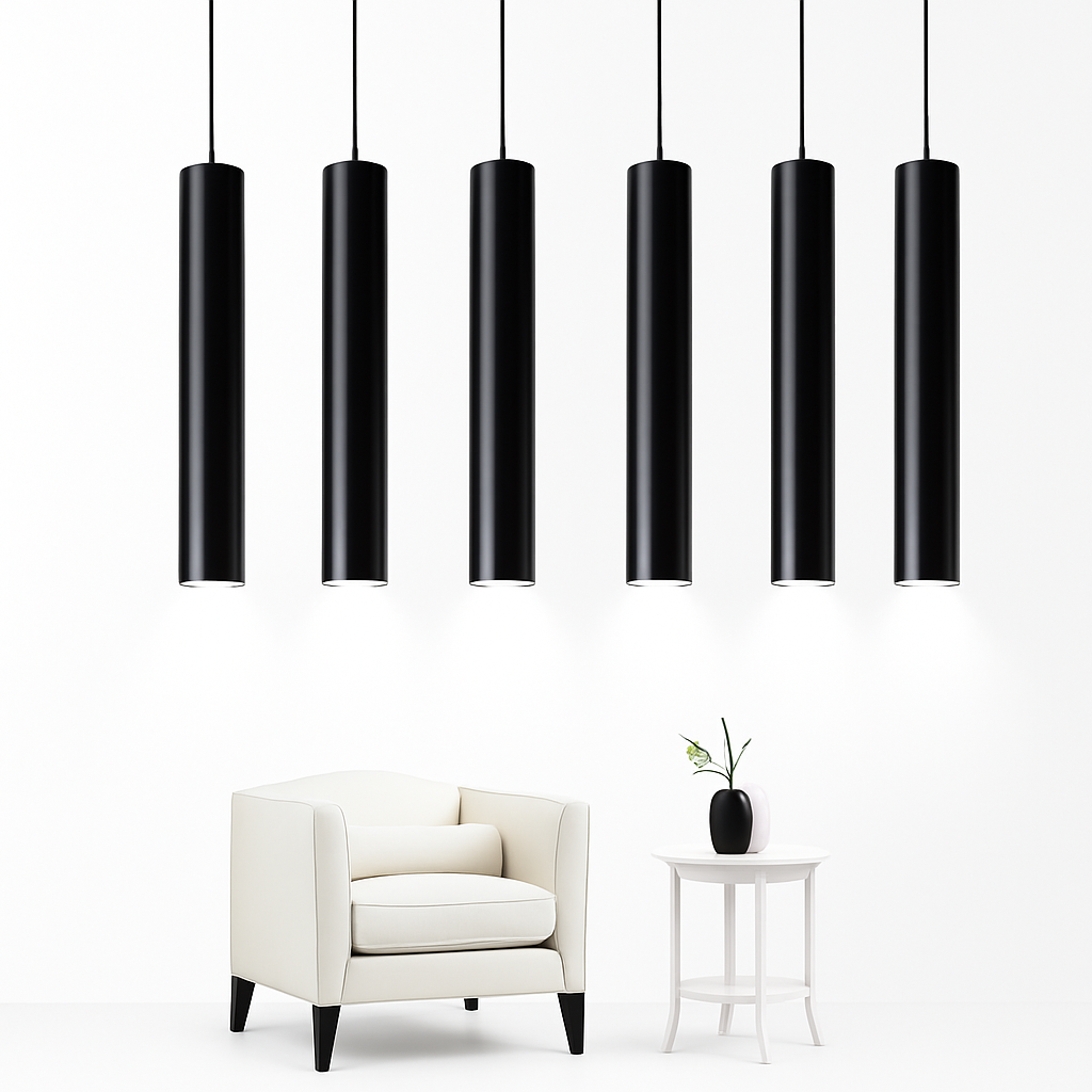 Veljore | Minimalistisk cylindrisk rør LED pendel loftslampe