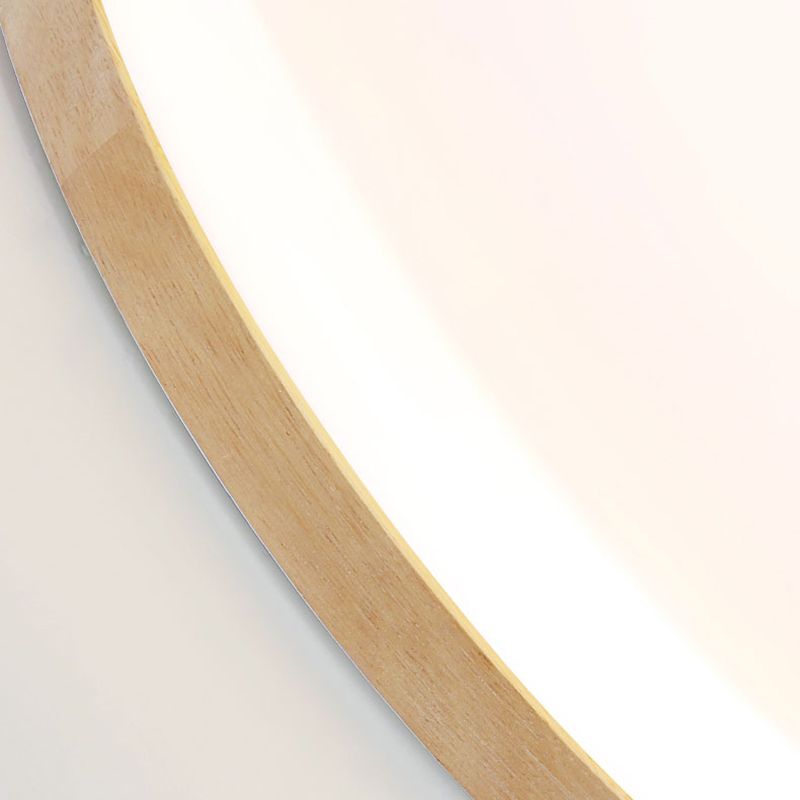 Aevum | Oval skandinavisk egetræ indbygningsloftslampe